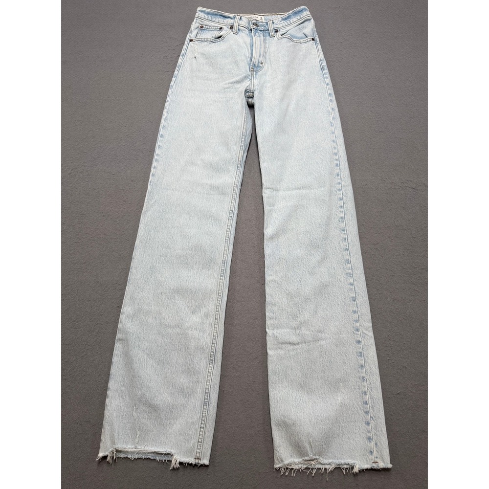 Abercrombie & Fitch Jeans Women's 25/0 Blue Light Wash 90s Relaxed Fit High Rise